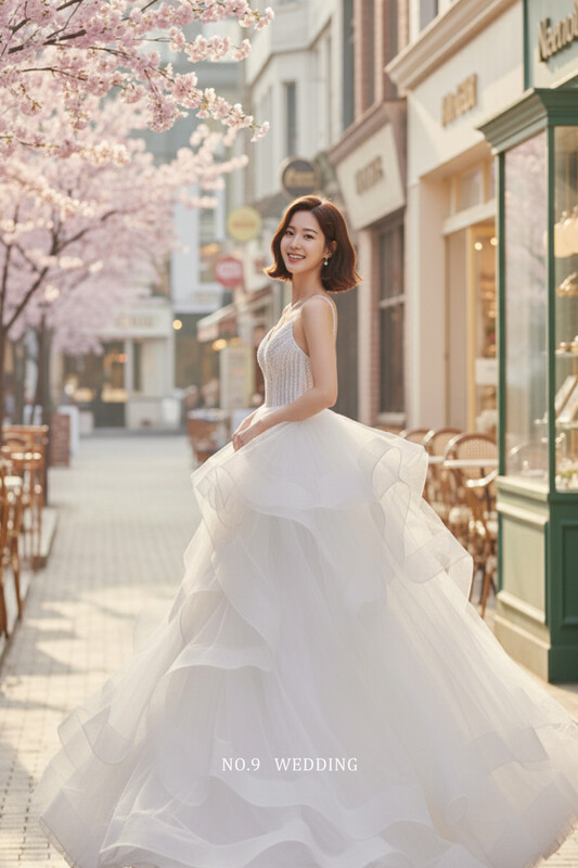 第九大道婚紗 ST. PAUL_S 台北精品禮服｜高挑線條感美式輕奢白紗，文青隨性Lookbook風格外拍婚紗推薦